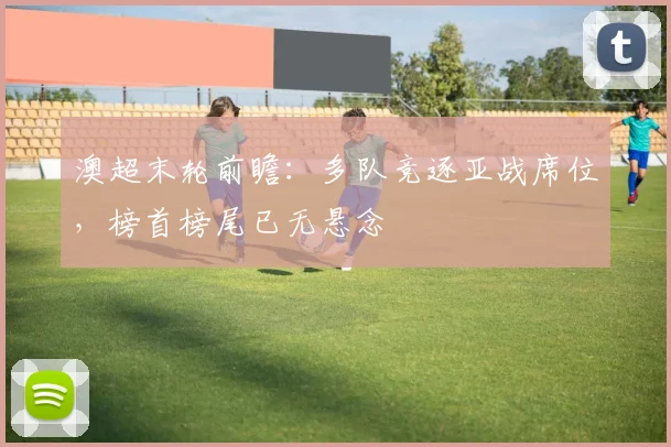 澳超末轮前瞻:多队竞逐亚战席位,榜首榜尾已无悬念